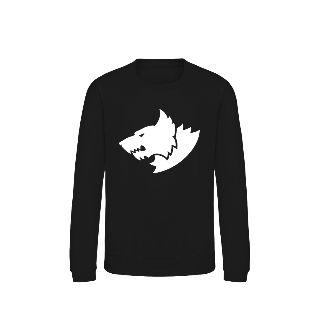 Deep Black Printed Sweater