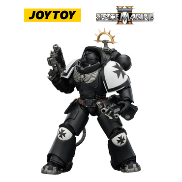 JOYTOY Warhammer 40,000: Space Marine 2 - Game Edition Black Templars Heavy Intercessor with Heavy Bolt Rifle and Bolt Pistol (1/18 Scale) Preorder