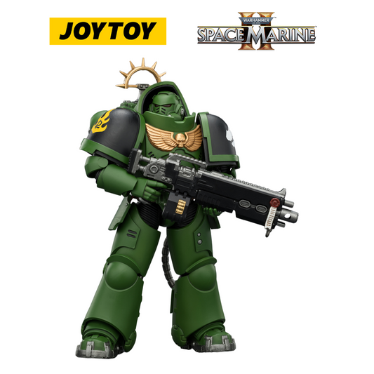JOYTOY Warhammer 40,000: Space Marine 2 - Game Edition Salamanders Heavy Intercessor with Heavy Bolt Rifle and Bolt Pistol (1/18 Scale) Preorder