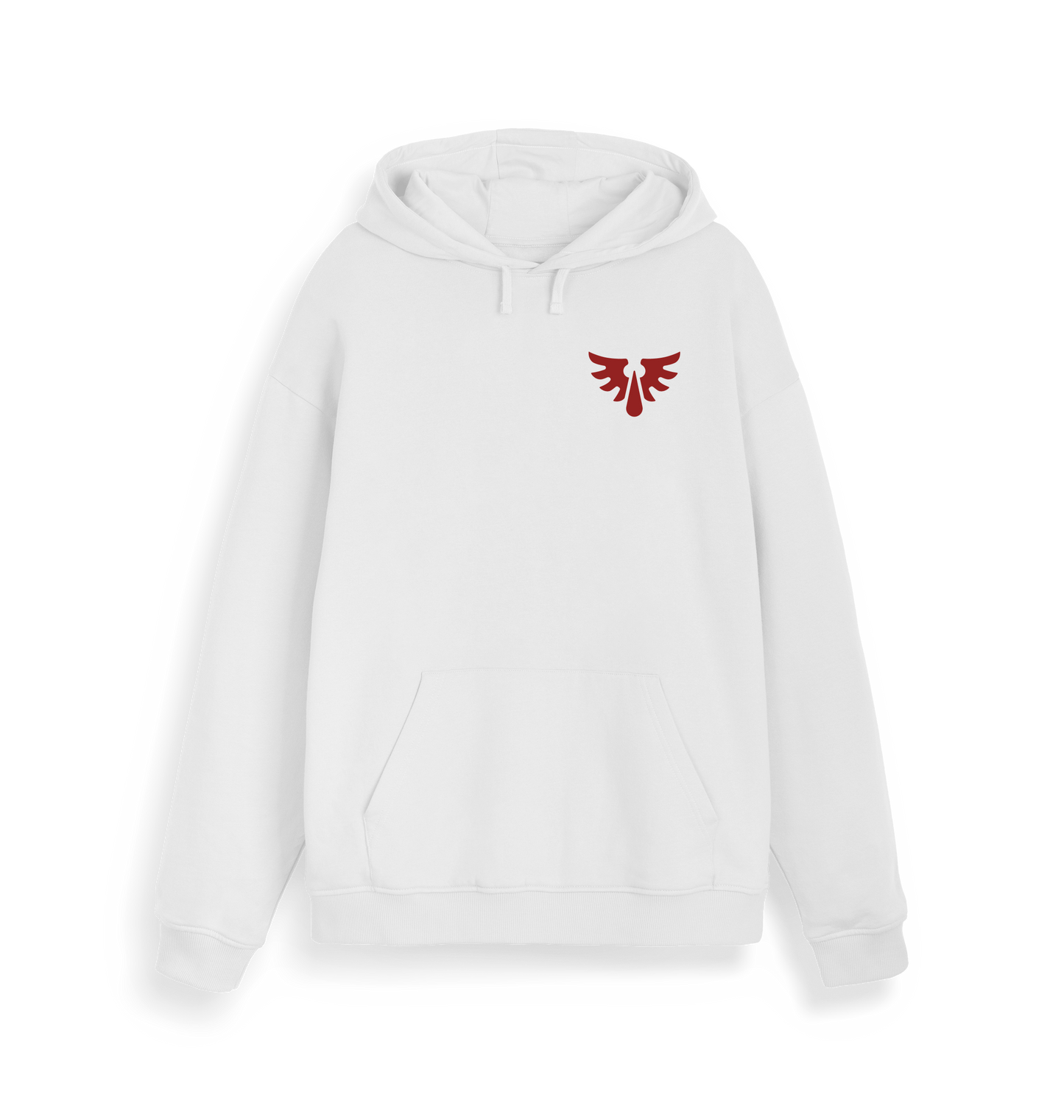 White Printed Sweater Front