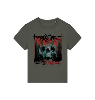 Khaki Printed T-shirt Front