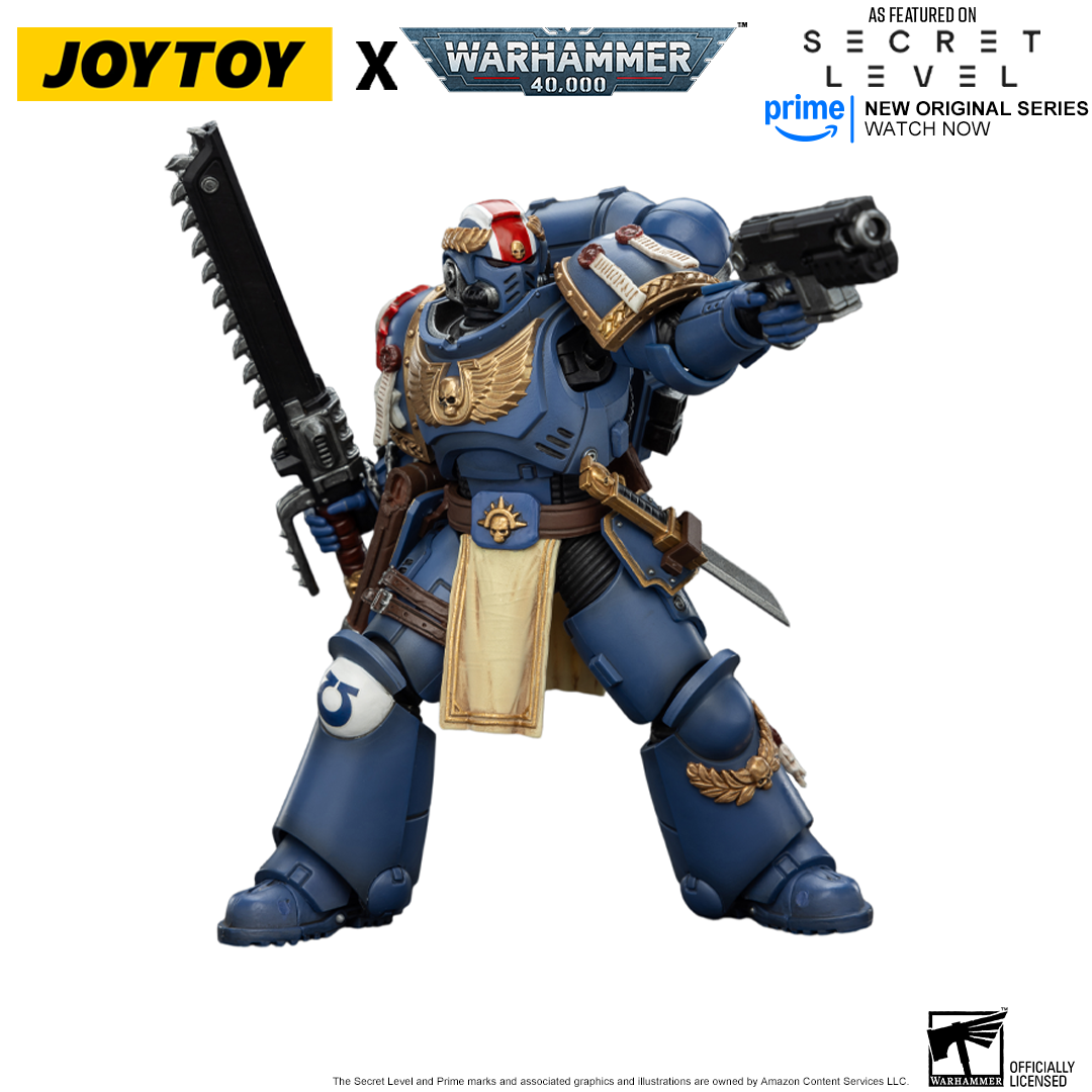 Action Figure JOYTOY Warhammer 40k Titus Con Laurels Of Victory – Modello 1:18 Altamente Articolato, Da Collezione
