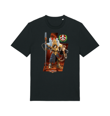 Black Printed T-shirt Front