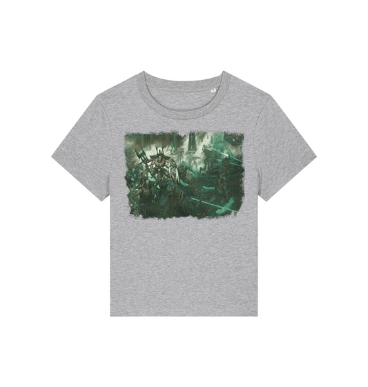 Heather Grey Printed T-shirt Front