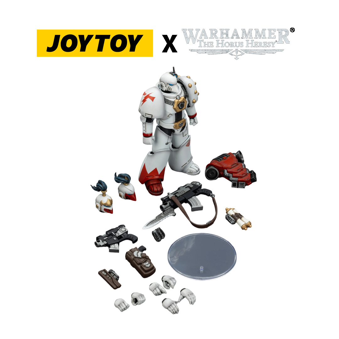 JoyToy Warhammer The Horus Heresy Action Figure - White Scars, MKVI Tactical Legionary (1/18 Scale) Preorder