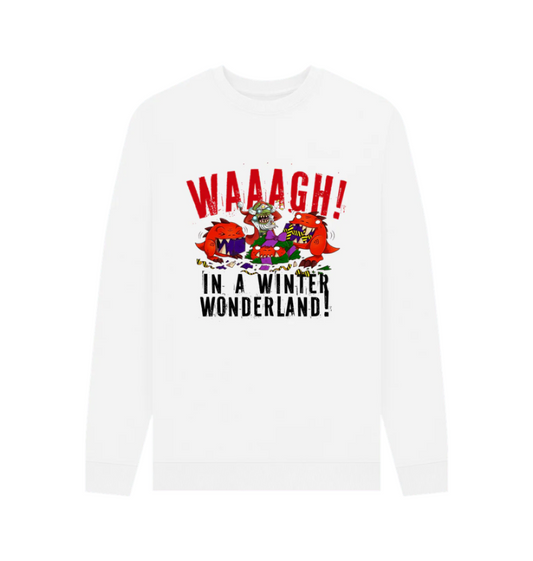 White Red Gobbo Winter Wonderland Xmas Sweatshirt