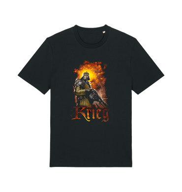 Black Printed T-shirt Front