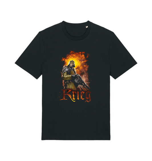 Black Printed T-shirt Front