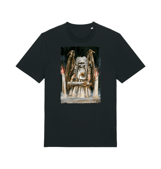 Black Printed T-shirt Front