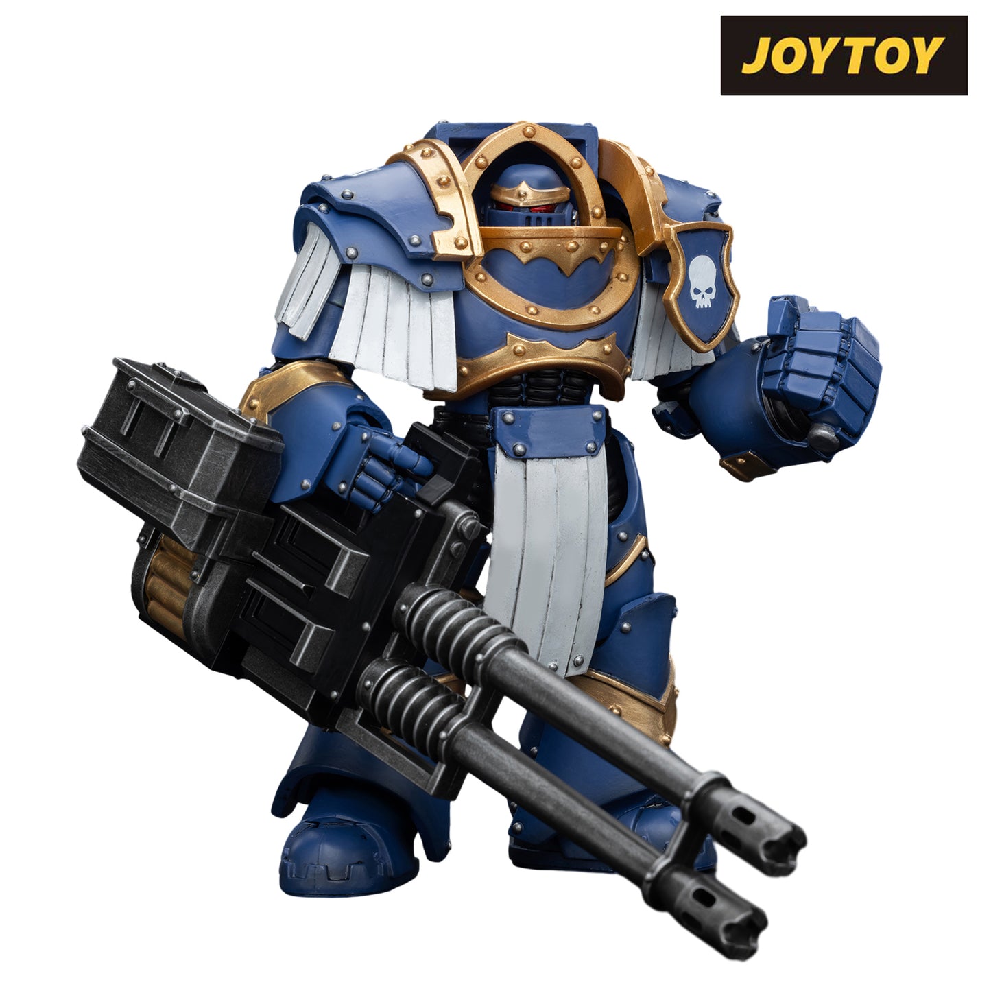 JoyToy Warhammer The Horus Heresy Action Figure - Ultramarines Cataphractii Terminator Squad Terminator with Reaper Autocannon (1/18 Scale)