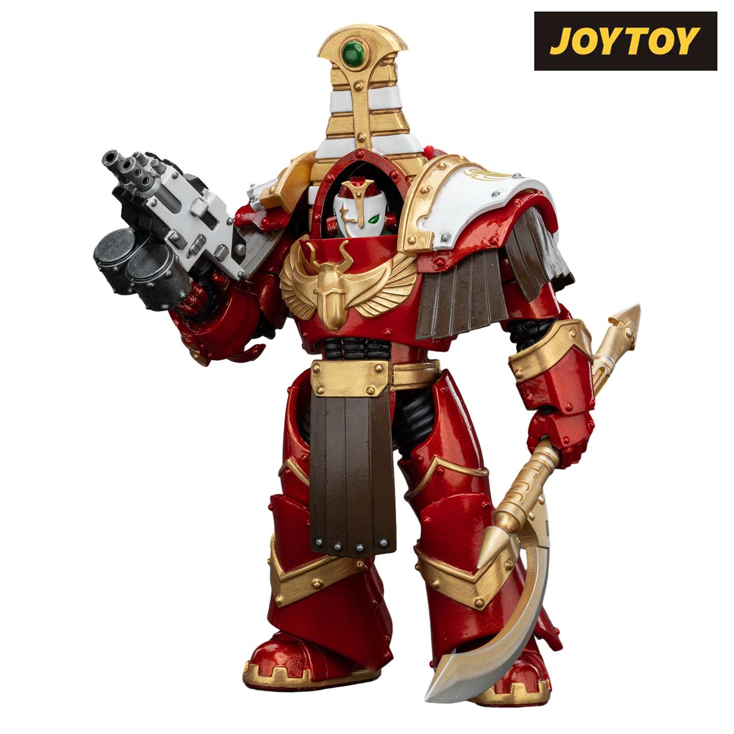JoyToy Warhammer The Horus Heresy Action Figure - Thousand Sons, Sekhmet Terminator Cabal, Sekhmet with Combi-Bolter and Achea Force Weapon (1/18 Scale)