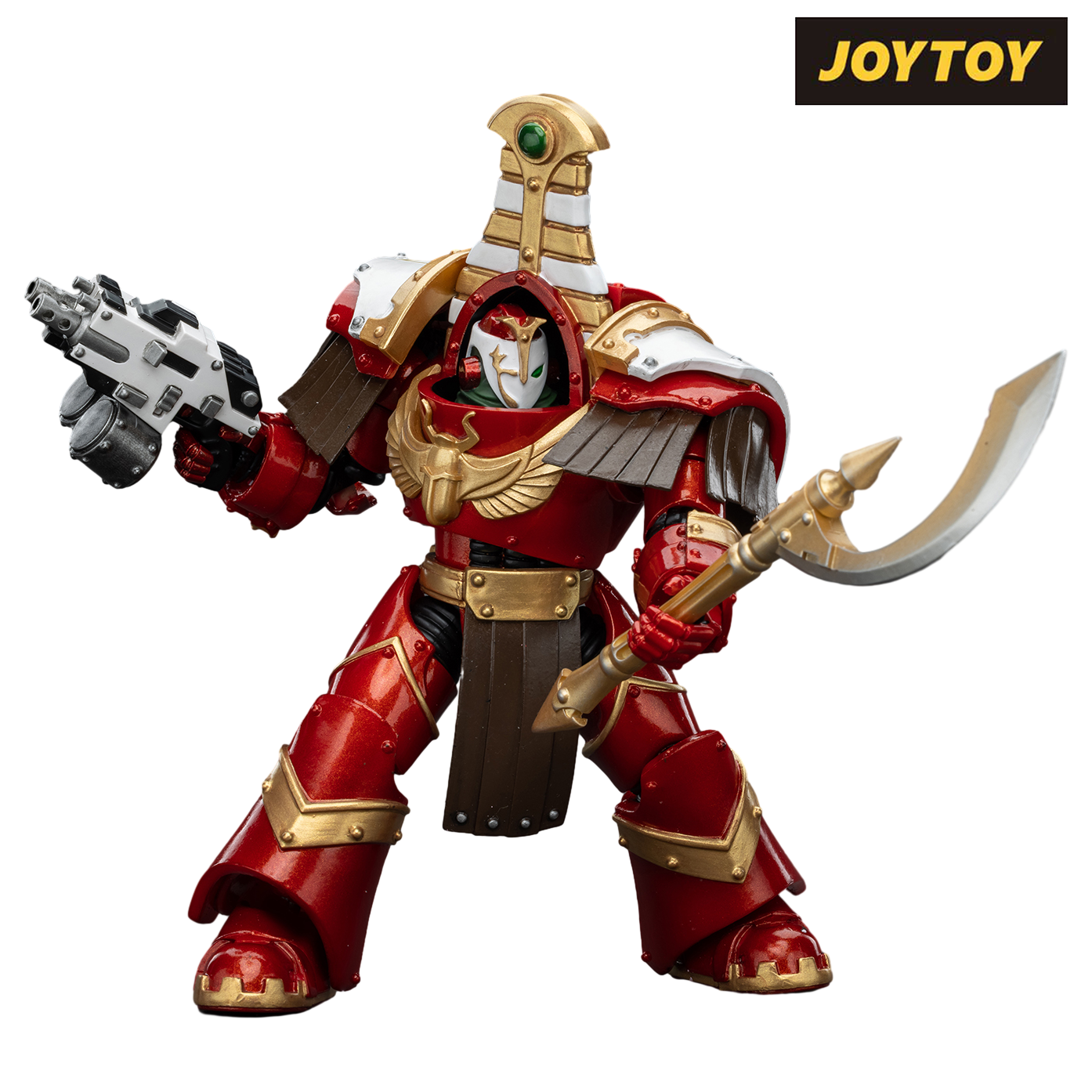 JoyToy Warhammer The Horus Heresy Action Figure - Thousand Sons, Sekhmet Terminator Cabal, Sekhmet with Combi-Bolter and Achea Force Weapon (1/18 Scale)