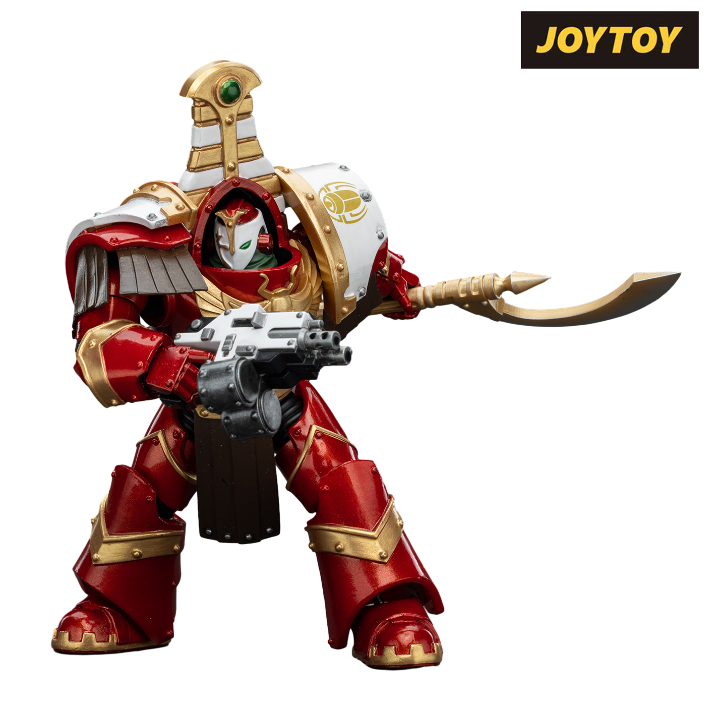 JoyToy Warhammer The Horus Heresy Action Figure - Thousand Sons, Sekhmet Terminator Cabal, Sekhmet with Combi-Bolter and Achea Force Weapon (1/18 Scale)