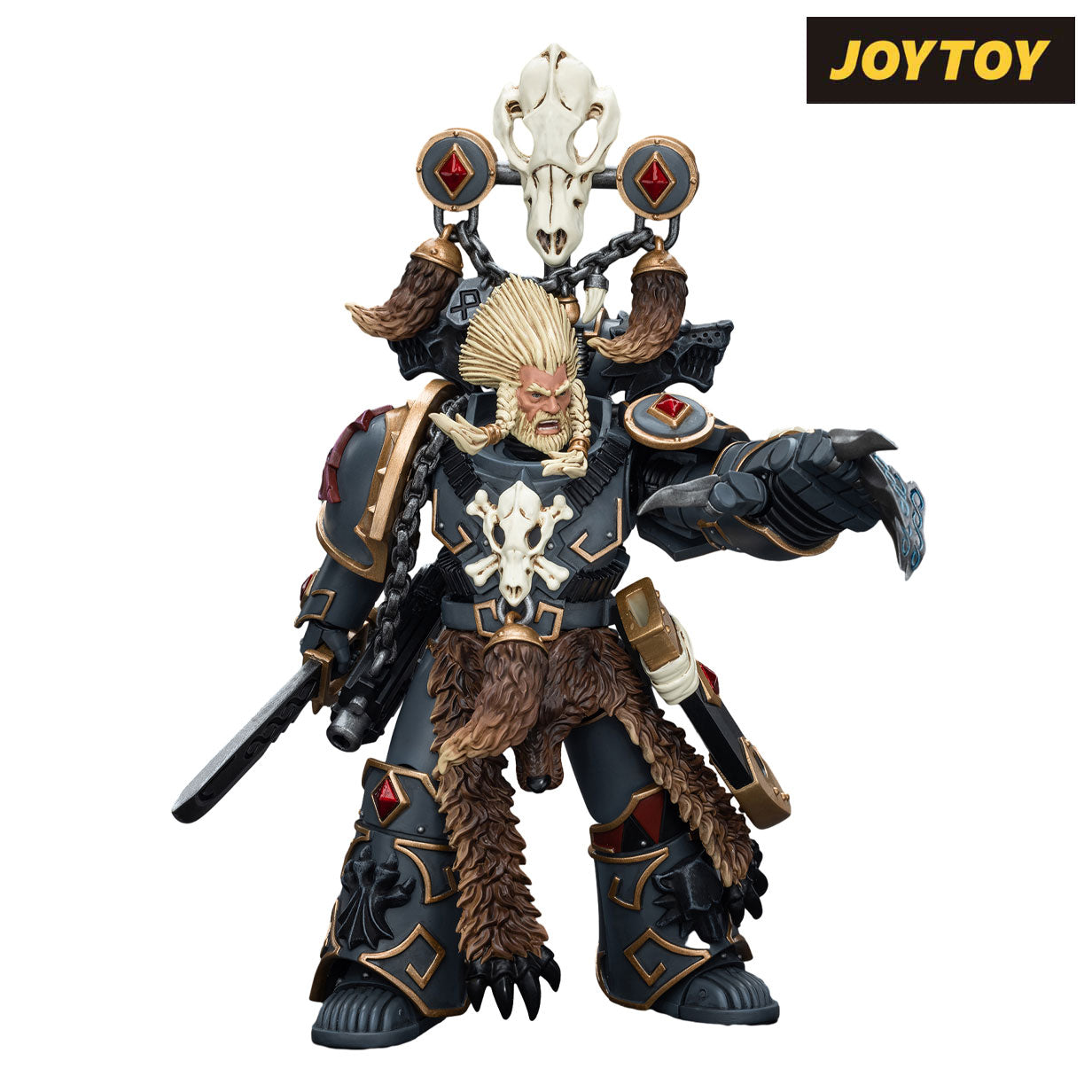 JoyToy Warhammer The Horus Heresy Action Figure - Space Wolves, Geigor Fell-hand (1/18 Scale) Preorder
