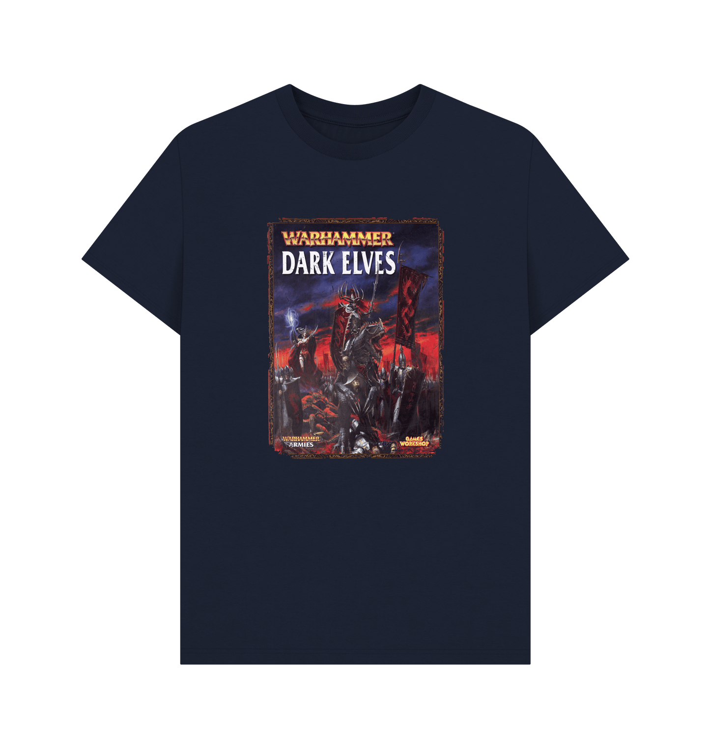 Navy Blue Warhammer Fantasy Battle 6th Edition - Dark Elves T Shirt