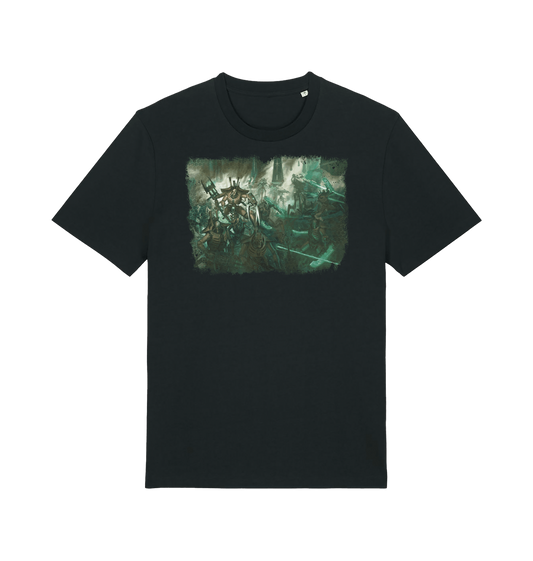 Black Printed T-shirt Front