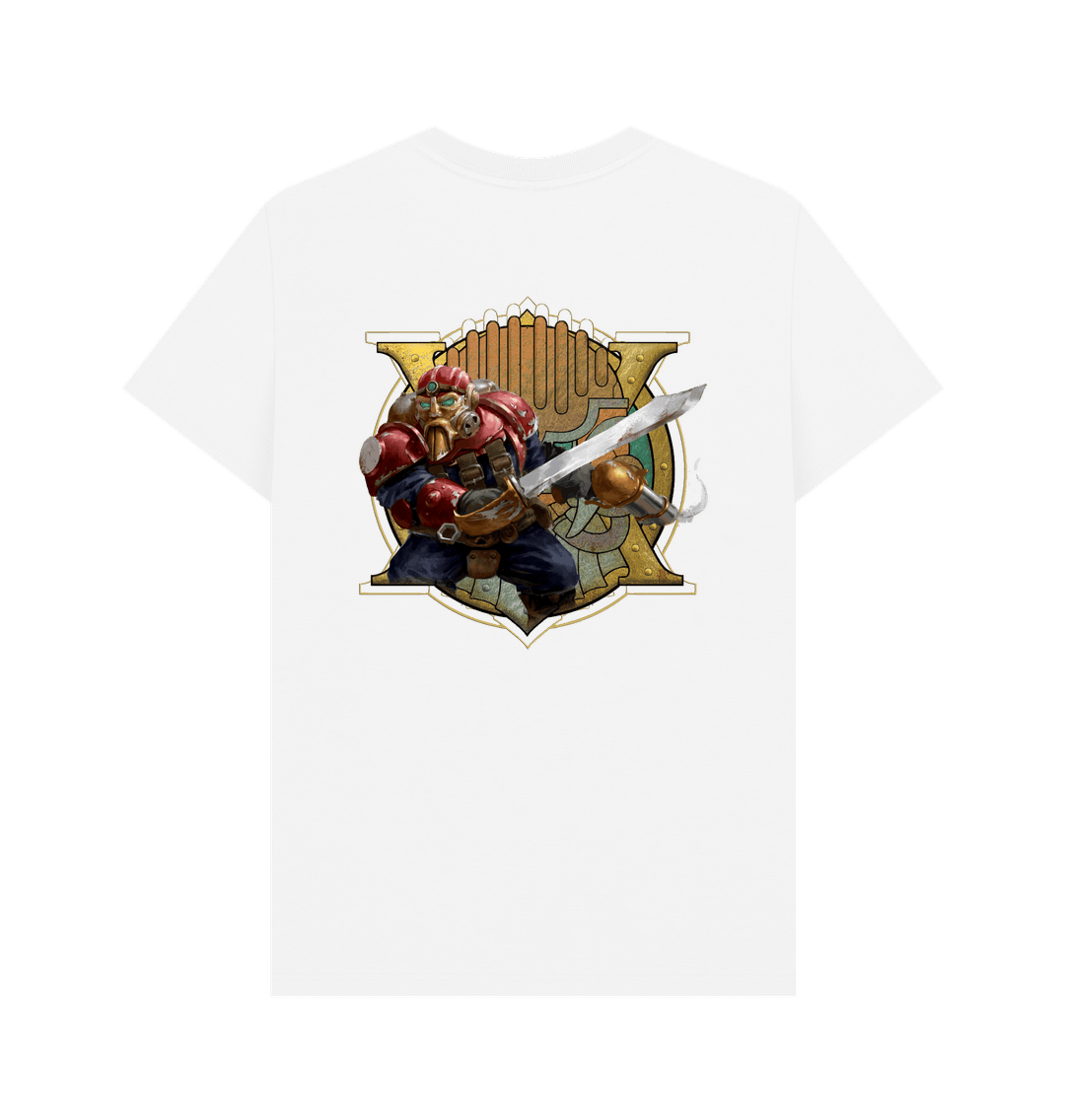 White Printed T-shirt Back