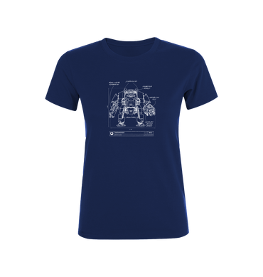 Navy Ultramarines Redemptor Dreadnought Fitted T Shirt
