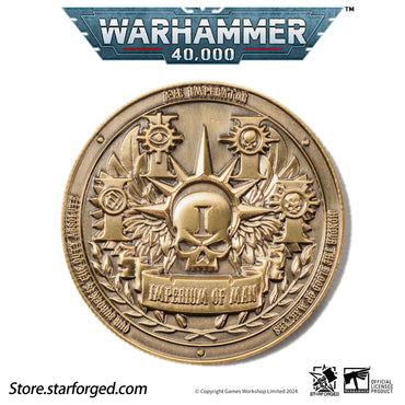 Starforged Warhammer 40,000 Imperium of Man Terra Planetary Commemorative Coin
