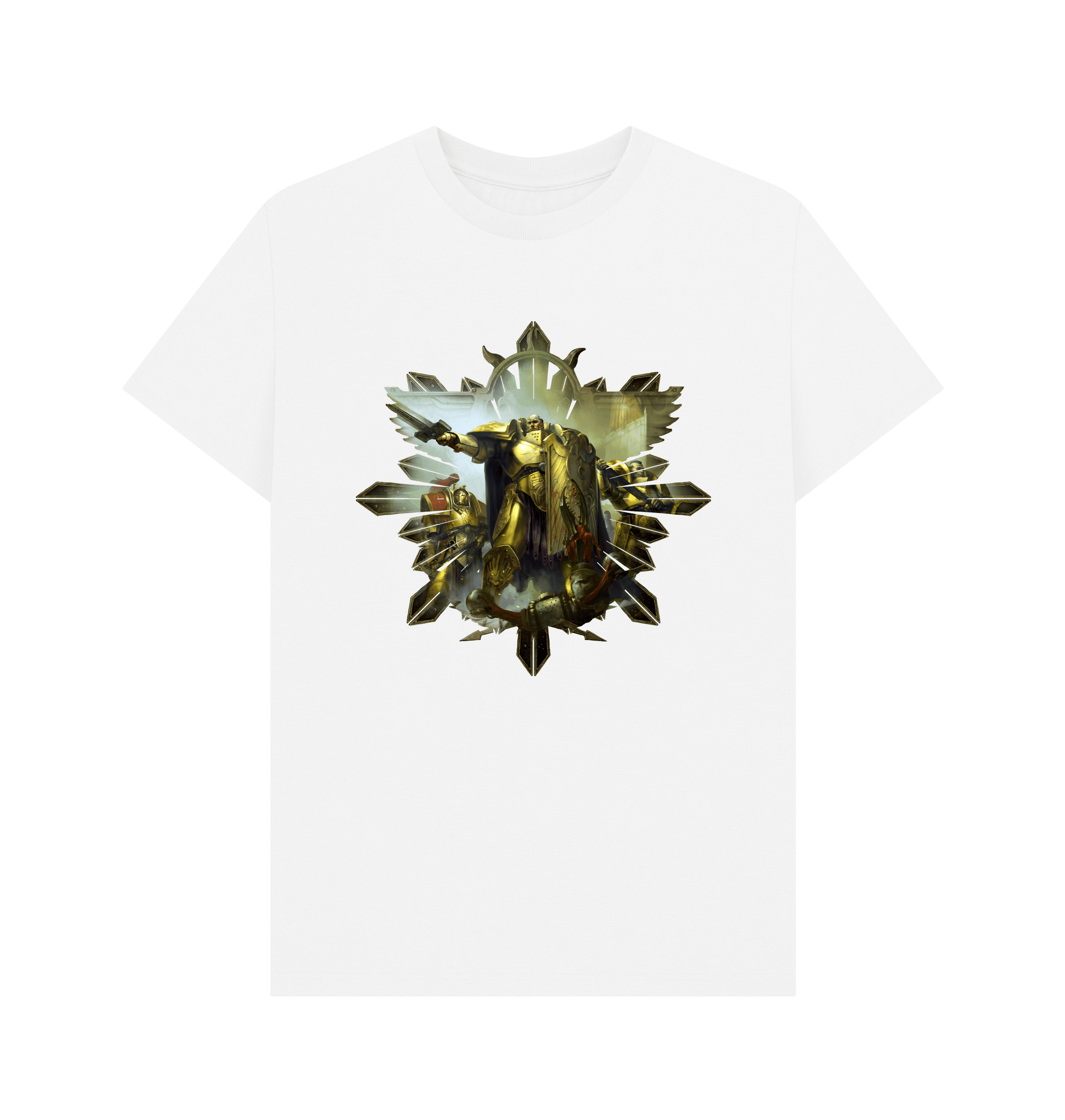 White Adeptus Custodes - Shield-Captain T Shirt