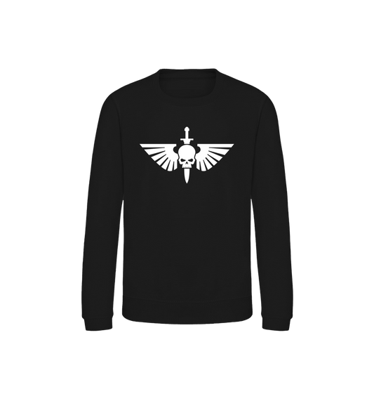 Deep Black Printed Sweater