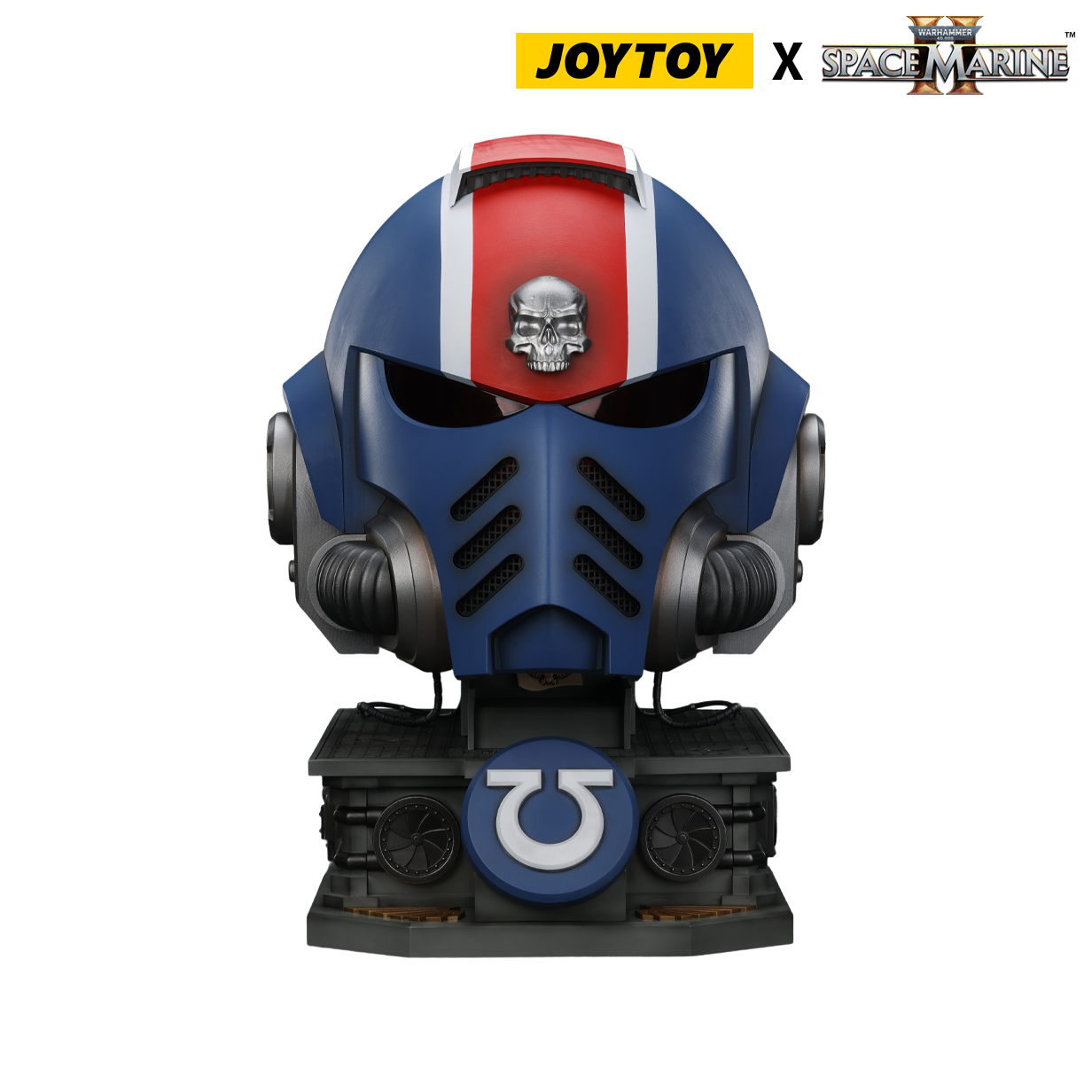 JoyToy Warhammer 40,000: Space Marine 2 Lieutenant Titus’ Mk X Helmet Bundle (1:1 Scale) Preorder