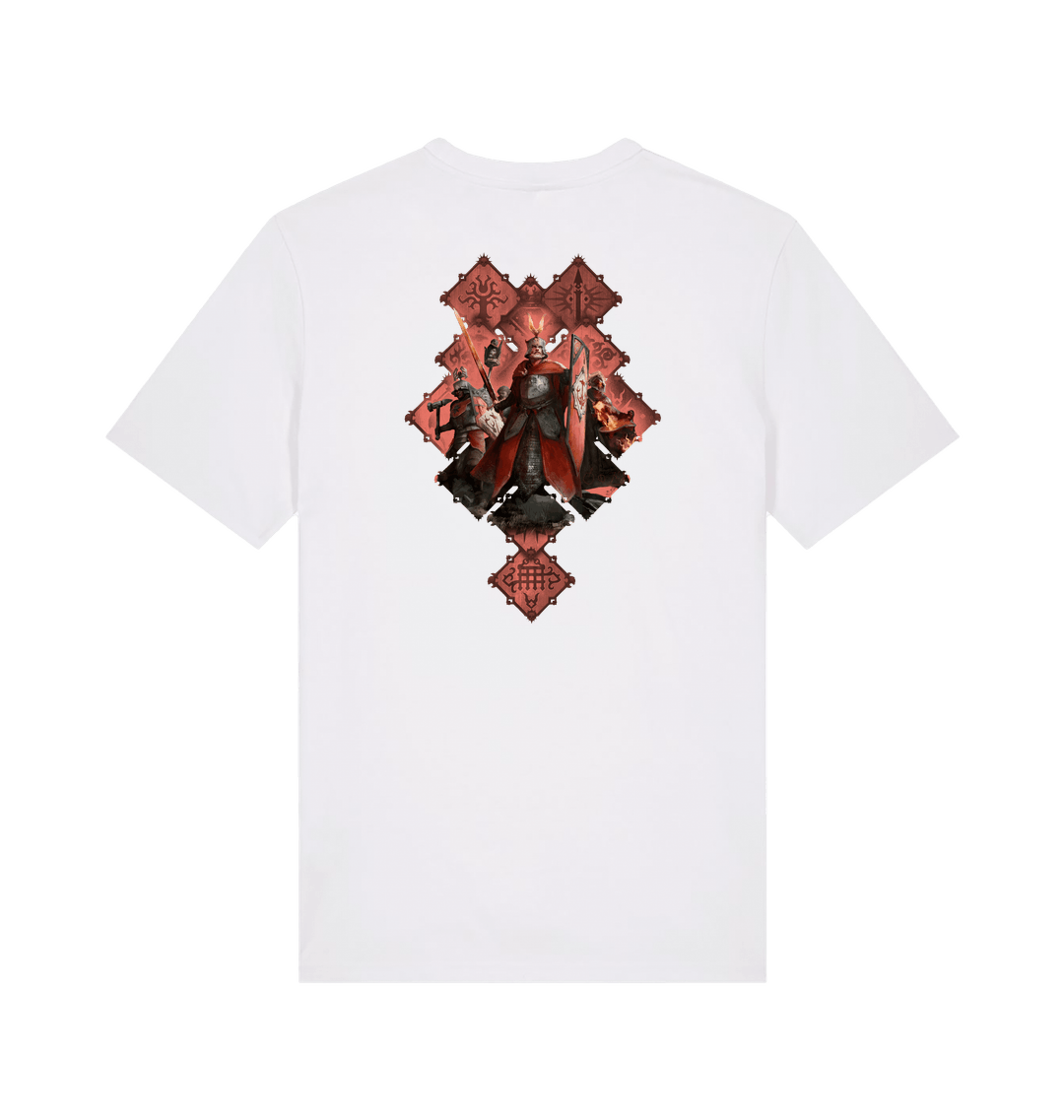 White Printed T-shirt Back