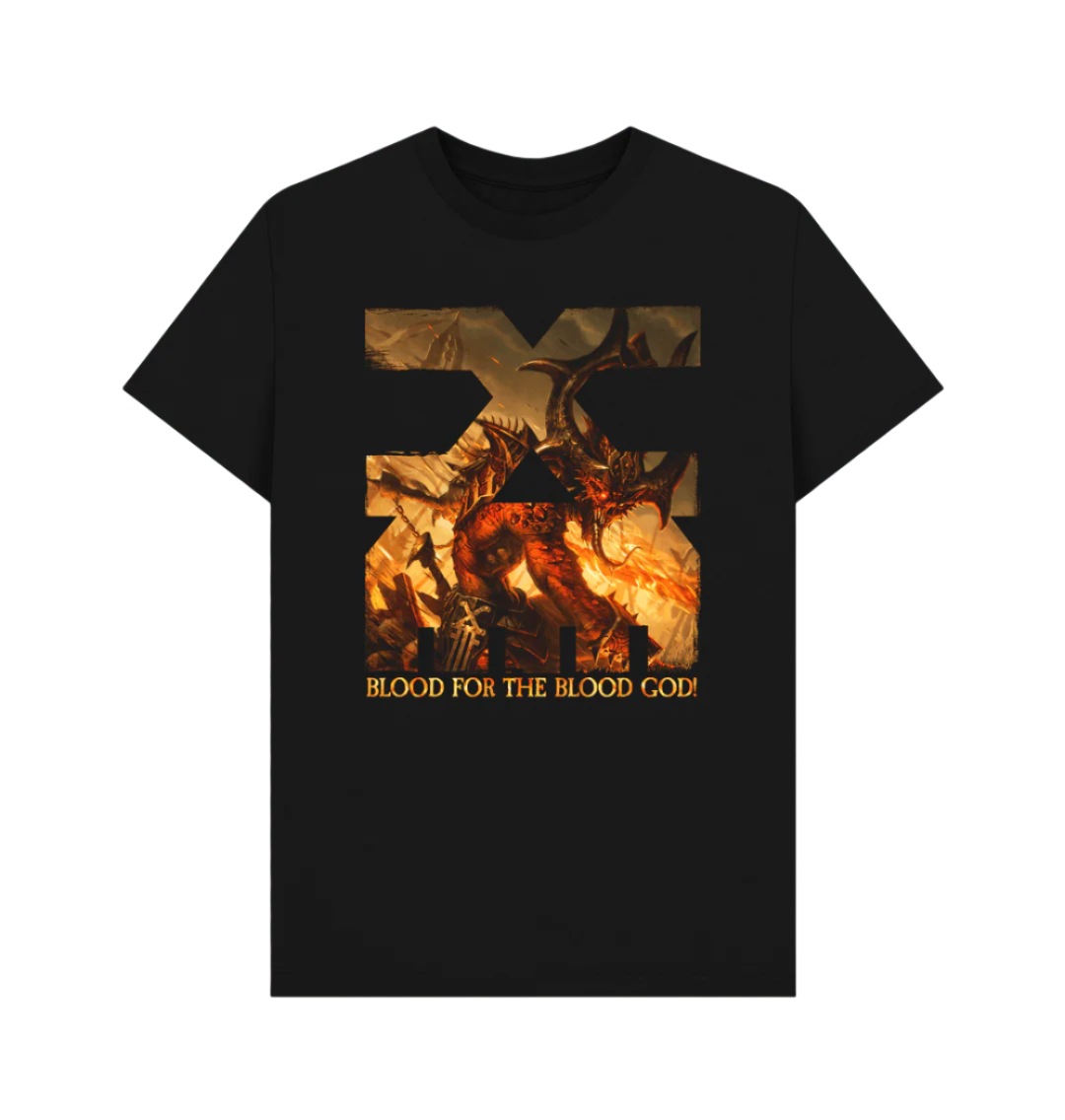 Black Khorne Blood for the Blood God T Shirt