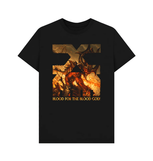 Black Khorne Blood for the Blood God T Shirt