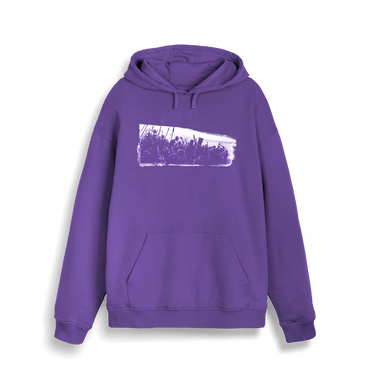 Purple Love Printed Sweater Front