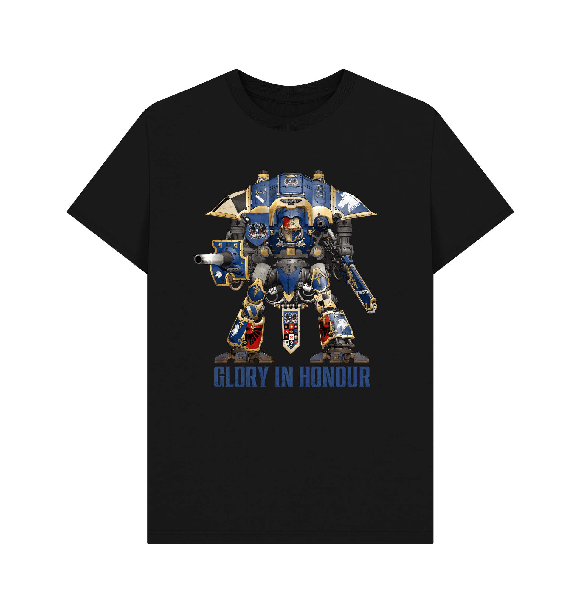 Black Premium Imperial Knights Glory in Honour T Shirt