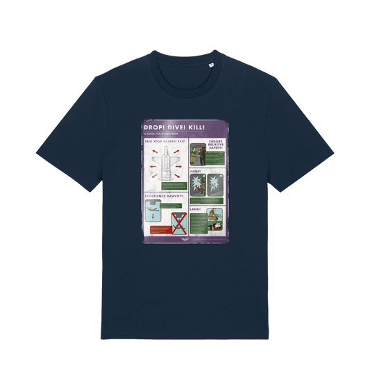 French Navy Printed T-shirt