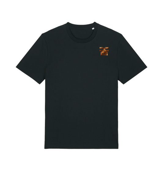 Black Printed T-shirt Front