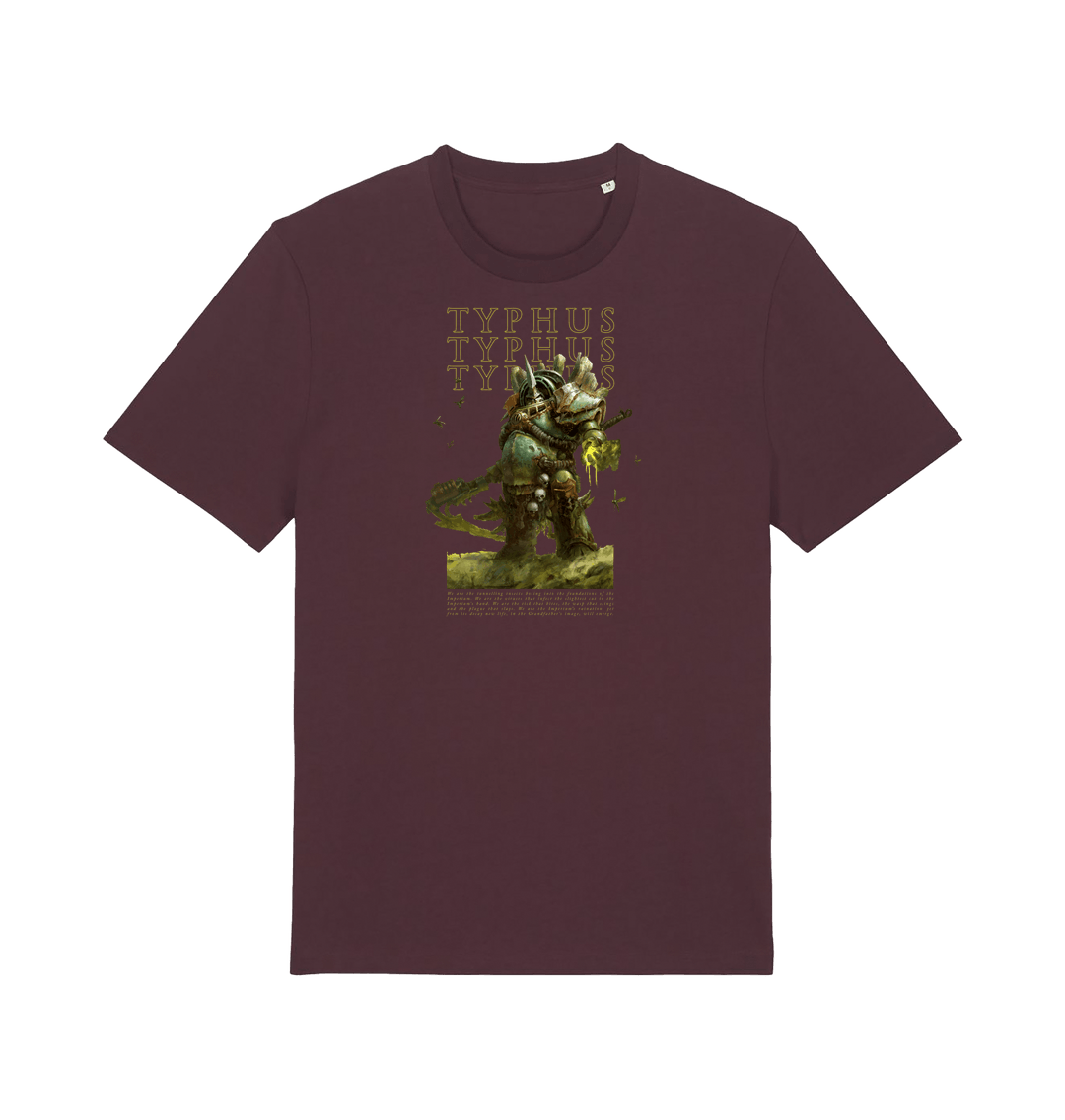 Red Brown Printed T-shirt Front