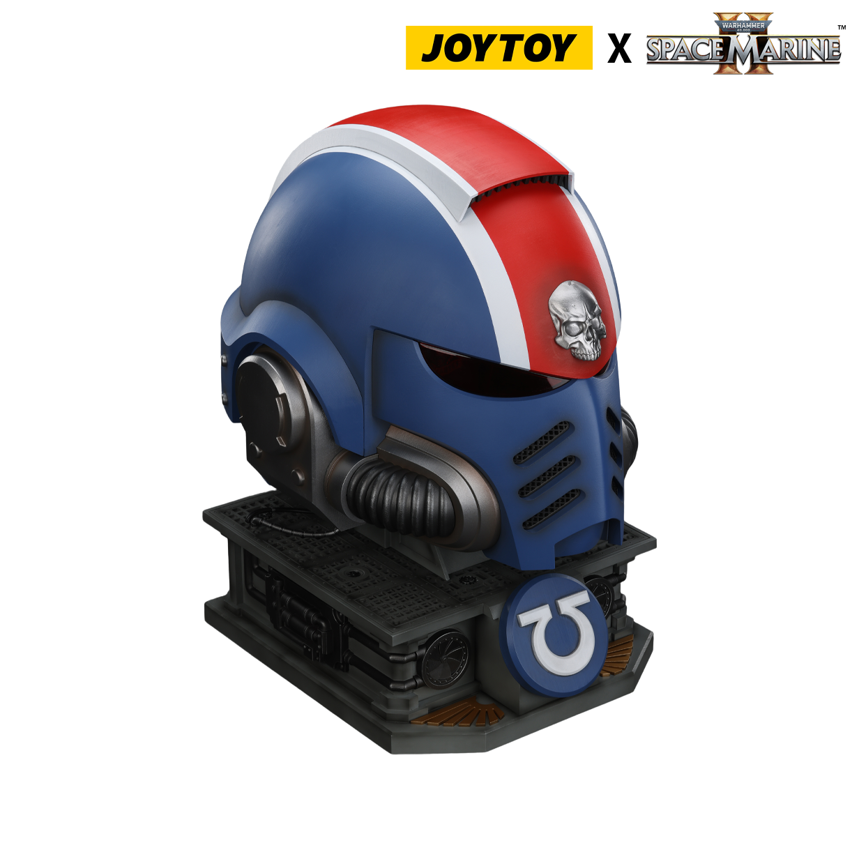 JoyToy Warhammer 40,000: Space Marine 2 Lieutenant Titus’ Mk X Helmet Bundle (1:1 Scale) Preorder
