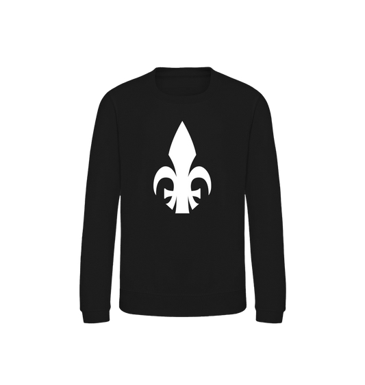 Deep Black Printed Sweater