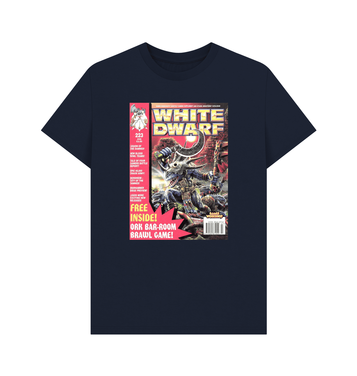 Navy Blue White Dwarf Issue 223 T Shirt