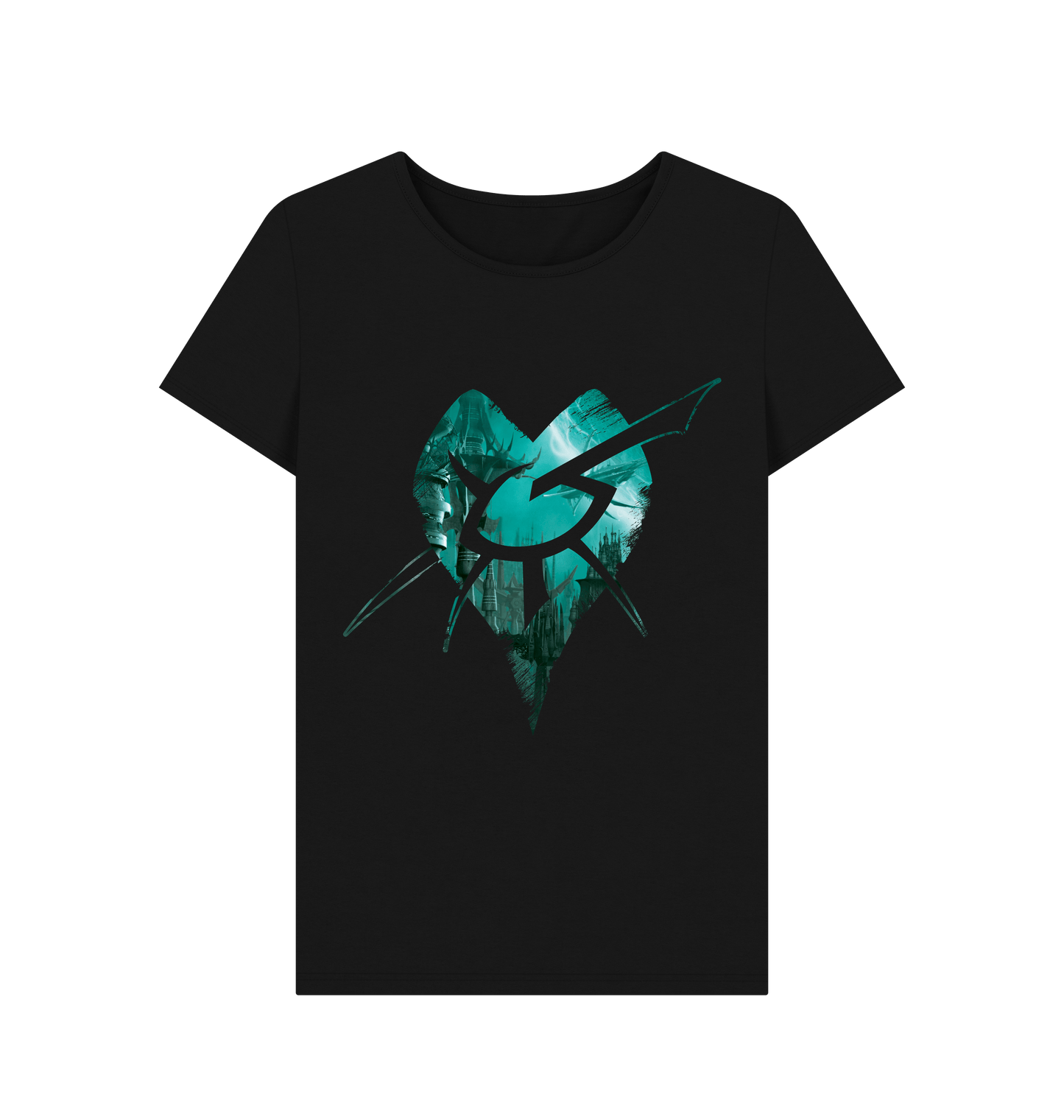 Black Drukhari Dark City Fitted T Shirt
