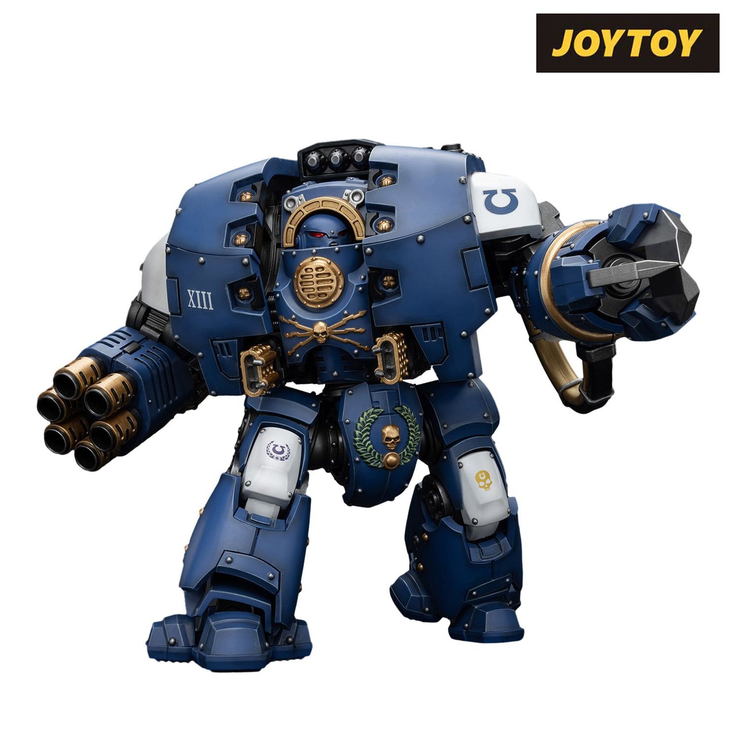 As Shown JoyToy Warhammer The Horus Heresy Action Figure - Ultramarines Leviathan Dreadnought with Cyclonic Melta Lance and Siege Claws (1\/18 Scale)