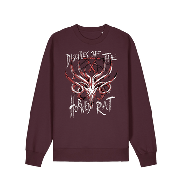 Red Brown Printed Sweater Front