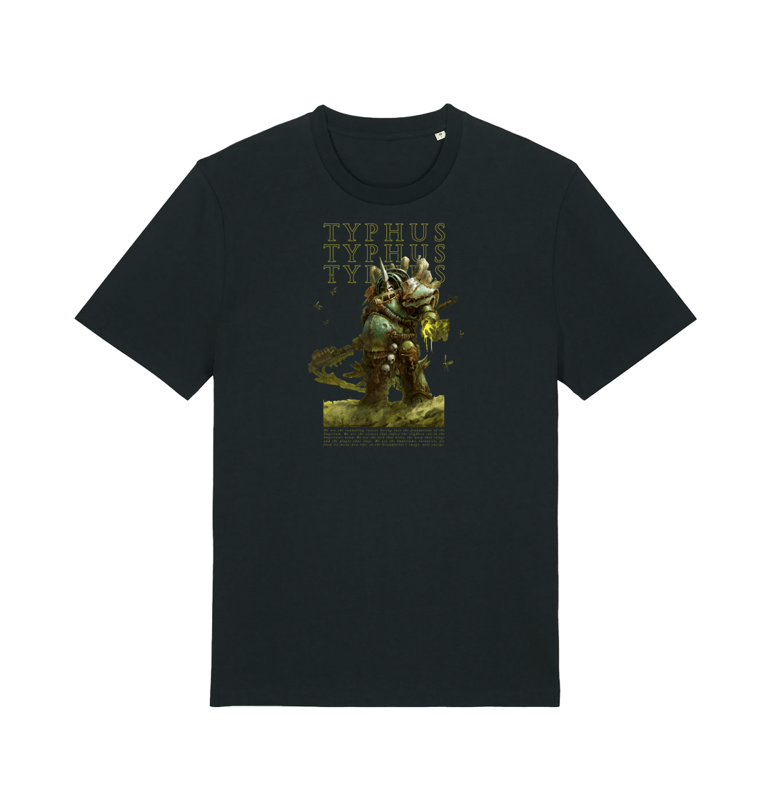 Black Printed T-shirt Front