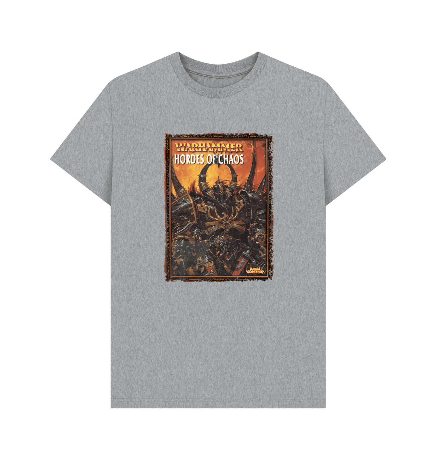 Athletic Grey Warhammer Fantasy Battle 6th Edition - Hordes of Chaos T Shirt