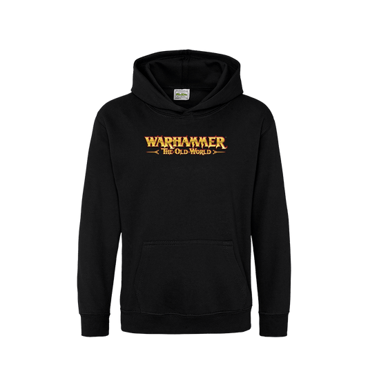 Deep Black Printed Kids Hoodie