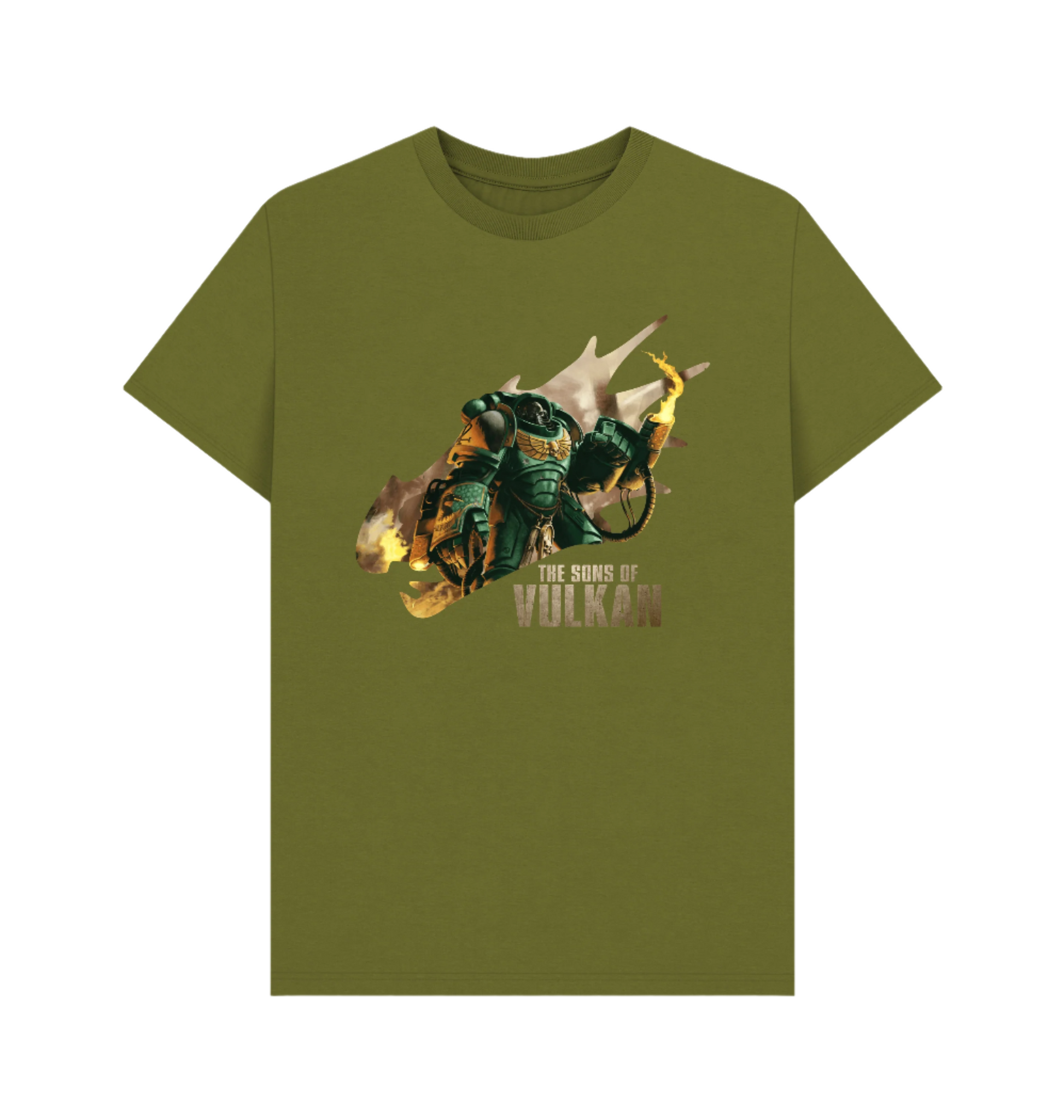 Moss Green Premium Salamanders 'Sons of Vulkan' T Shirt