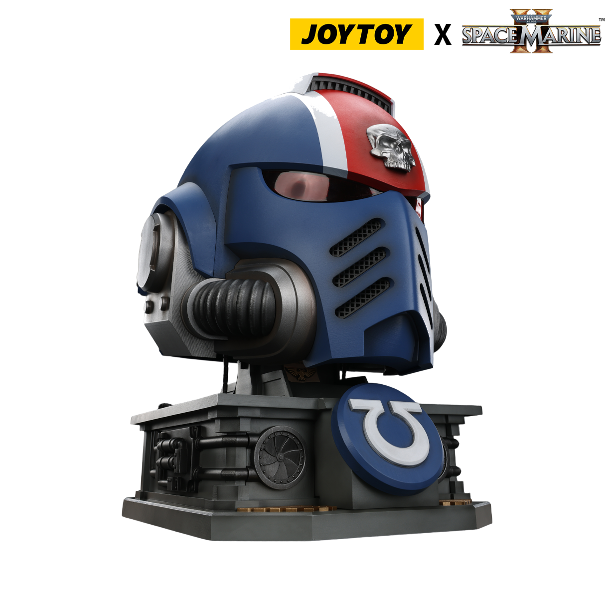JoyToy Warhammer 40,000: Space Marine 2 Lieutenant Titus’ Mk X Helmet Bundle (1:1 Scale) Preorder