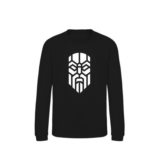 Deep Black Printed Sweater