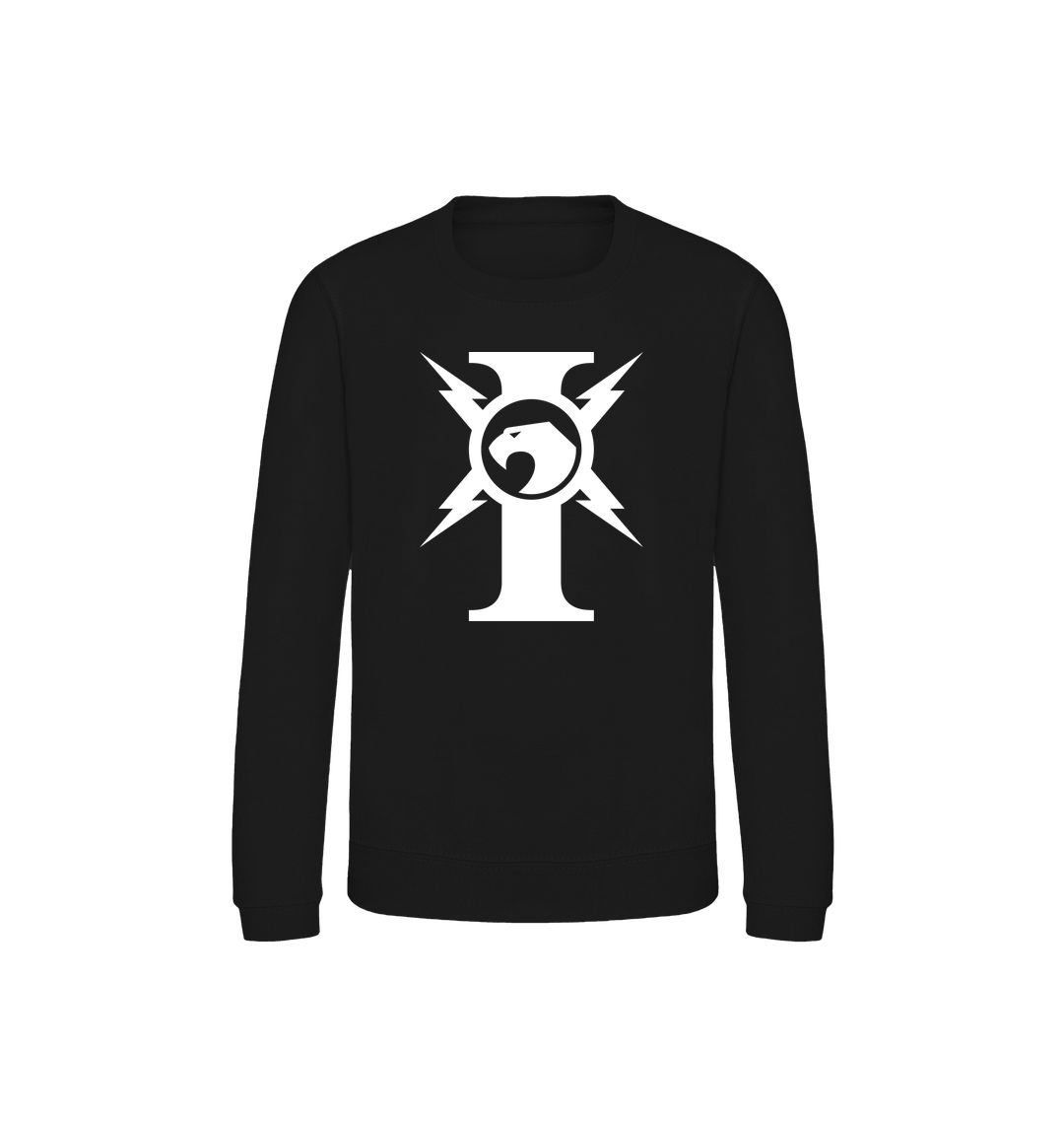 Deep Black Printed Sweater
