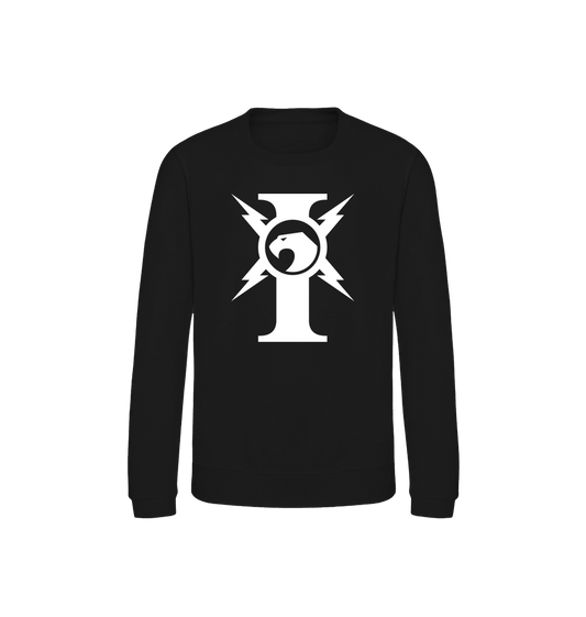 Deep Black Printed Sweater