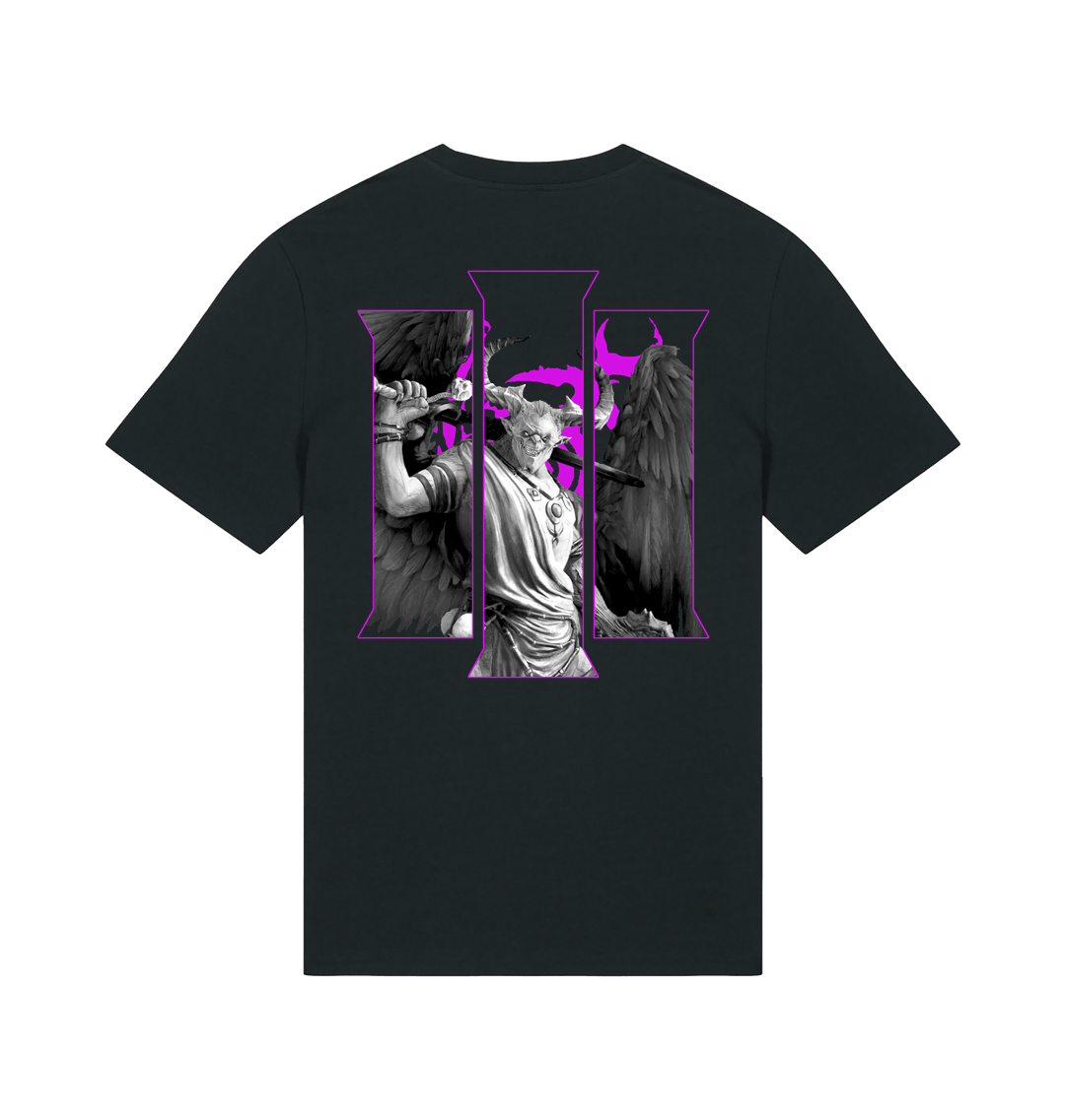 Black Printed T-shirt Back