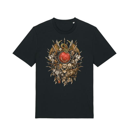 Black Printed T-shirt Front